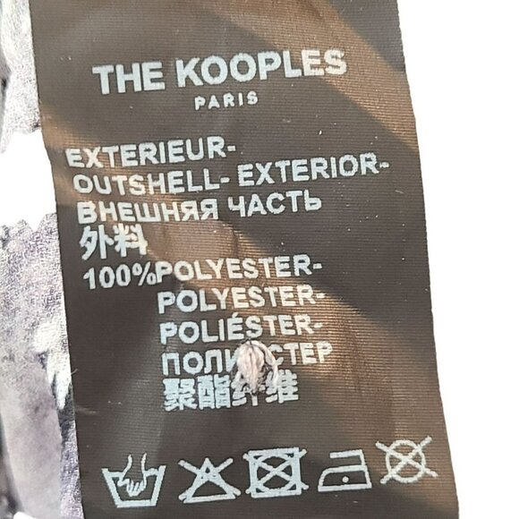 The Kooples Paris Women's Long Sleeve Button Down Floral Ruffle Blouse Size M - Picture 12 of 15